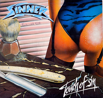 SINNER - Touch of Sin album front cover vinyl record